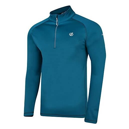 Regatta dare 2b fuse up core stretch maglia caldo backed asciugatura rapida mezza zip attivo sci & snowboard strato superiore elasticizzato midlayer - oceano profondità, s