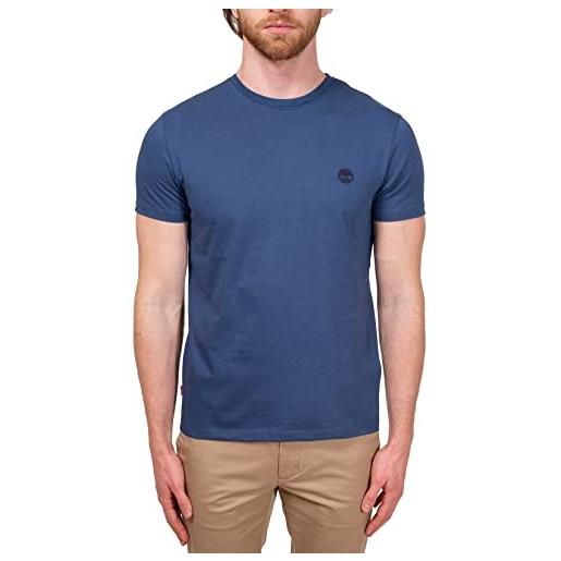 Timberland-t-shirt uomo slim con logo-taglia m, verde oliva (a2br3)