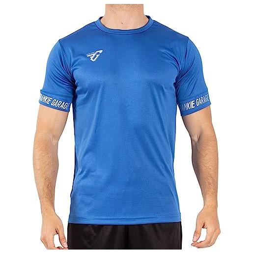 FRANKIE GARAGE FG frankie garage - t shirt uomo sportiva maglietta manica corta per calcio, allenamento, running e palestra