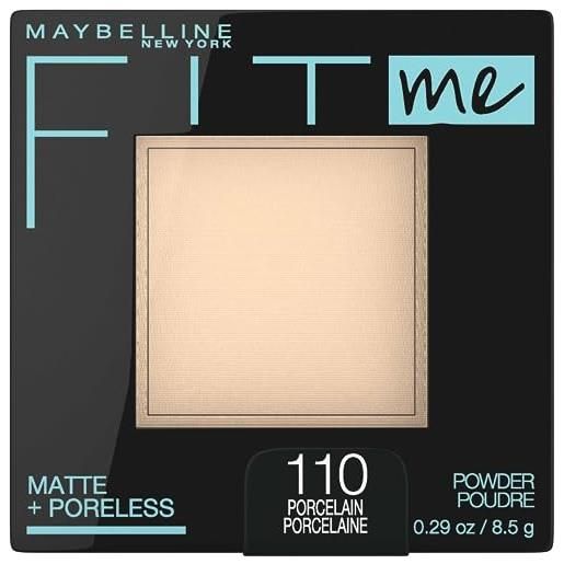 Maybelline new york fit me matte plus poreless powder, porcelain, 0.30 ounce by Maybelline new york