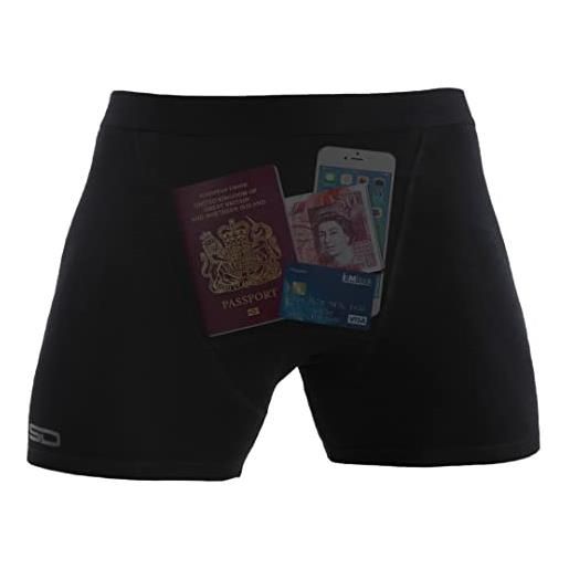 Smuggling Duds men's stash boxer brief shorts - pickpocket proof travel secret pocket underwear super stealth 2.0 xx-large