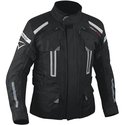 American-pro giacca moto in tessuto a-pro evo 4 stagioni turatek black