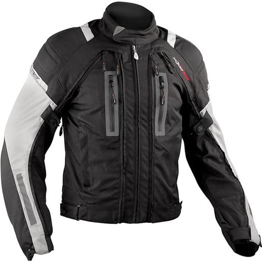 American-pro giacca moto in tessuto a-pro evo 4 stagioni aerotech black/g