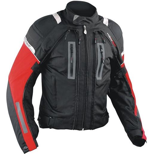 American-pro giacca moto in tessuto a-pro evo 4 stagioni aerotech black/r