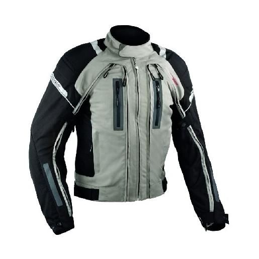 American-pro giacca moto in tessuto a-pro evo 4 stagioni aerotech grey