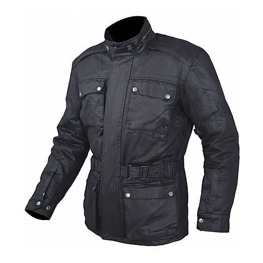 American-pro giacca moto in tessuto a-pro modello aspen nero