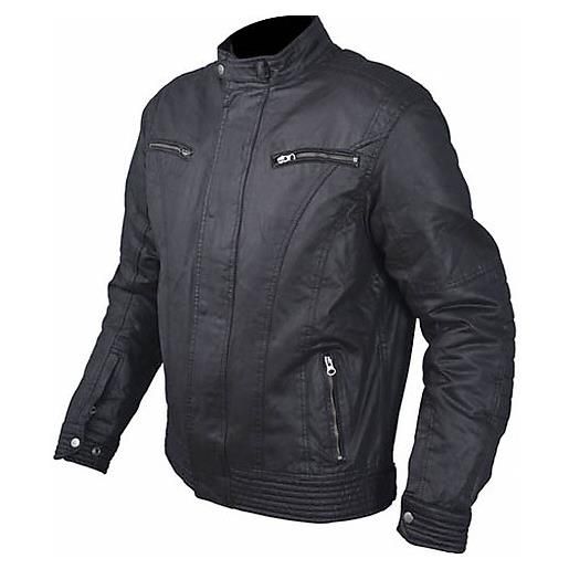 American-pro giacca moto in tessuto a-pro modello phaser nero