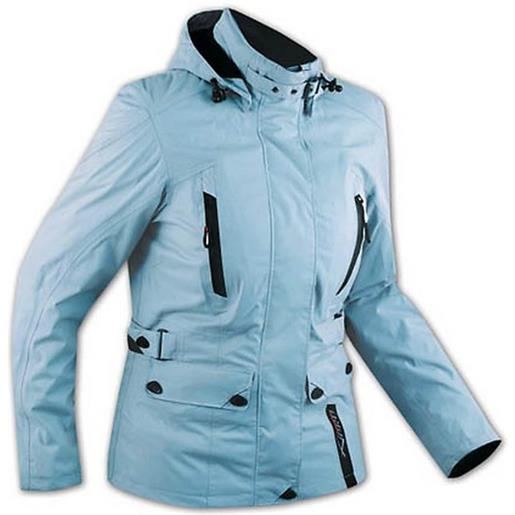 American-pro giacca donna moto in tessuto american pro paris lady azzurro