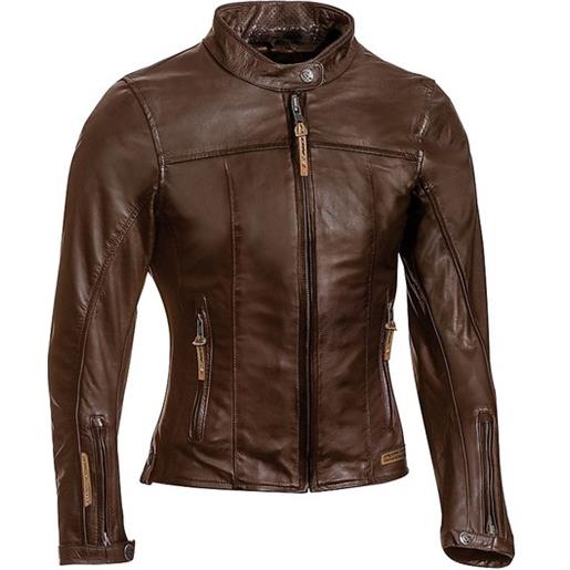Ixon giacca moto in pelle Ixon modello crank lady marrone