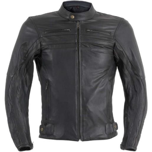 Prexport giacca moto in vera pelle Prexport shadow nera