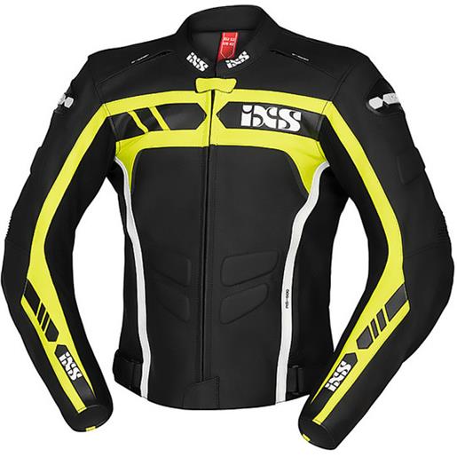 Ixs giubbotto moto in pelle racing Ixs sport ld rs-600 nero gial