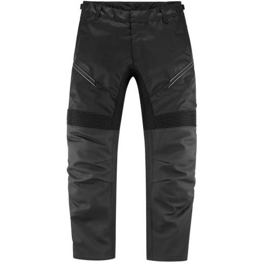 Icon sovrapantalone moto Icon waterproof contra 2 in pelle nero