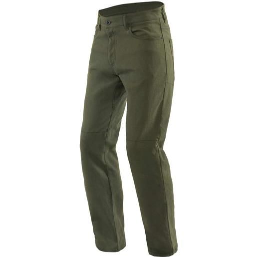 Dainese pantaloni moto jeans Dainese casual regular verde oliva