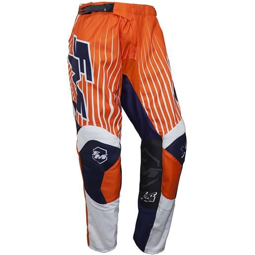 Fm racing pantalone moto cross enduro fm racing x28 force arancio blu