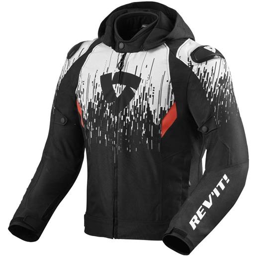 Rev'it giacca moto sportiva Rev'it quantum 2 h2o nero bianco