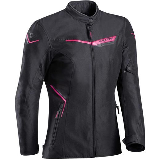 Ixon giubbotto donna moto in tessuto Ixon slash lady nero fucsia