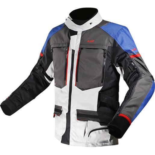 Ls2 giacca moto tessuto Ls2 norway triplo strato nero grigio ros