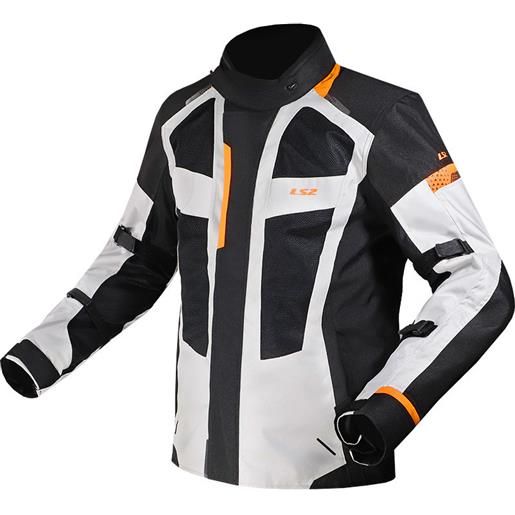 Ls2 giacca moto turismo Ls2 scout ce grigio nero arancio