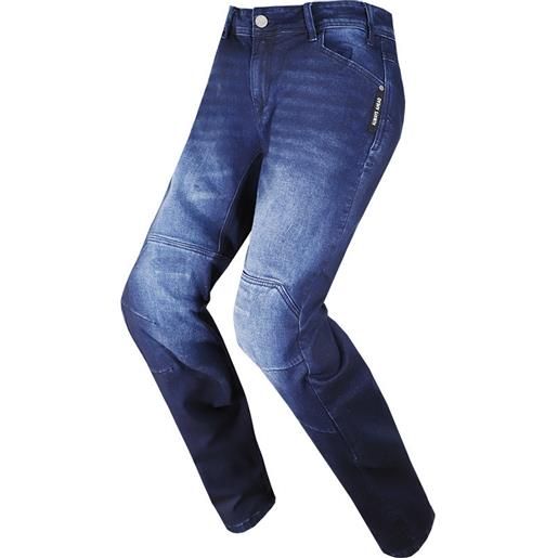 Ls2 pantaloni moto jeans ls2 dakota ce blu con fibre aramidiche