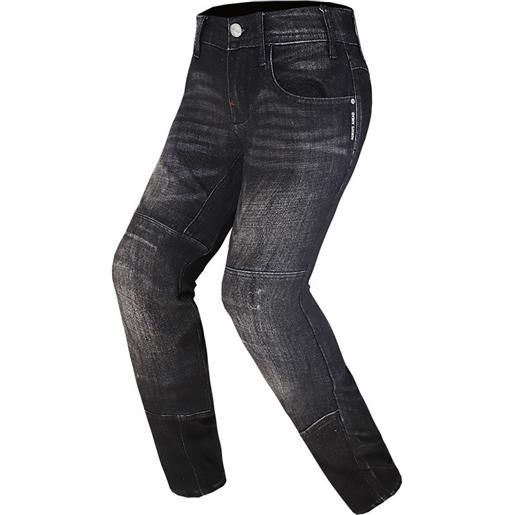 Ls2 pantaloni moto jeans ls2 dakota lady ce nero con fibre arami