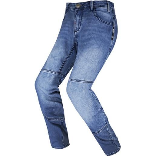 Ls2 pantaloni moto jeans ls2 dakota lady ce blu con fibre aramid