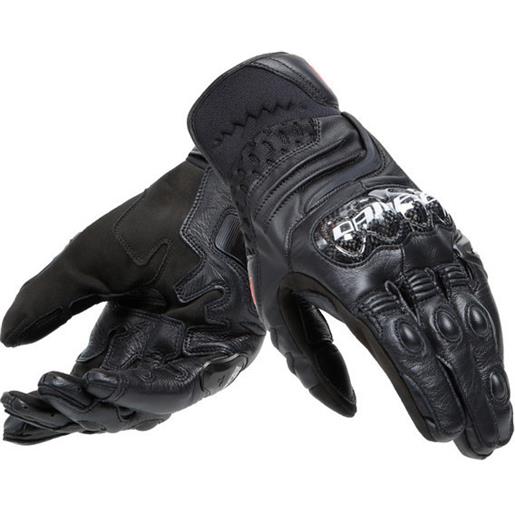 Dainese guanti moto in pelle Dainese carbon 4 short nero