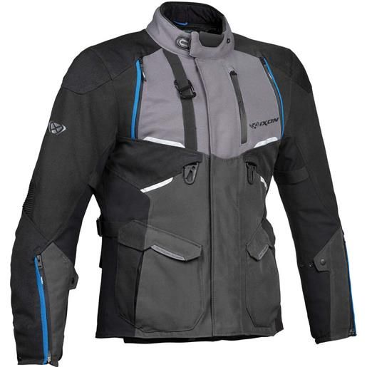 Ixon giacca moto in tessuto adventure Ixon eddas grigio nero blu