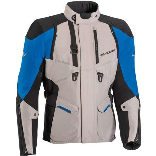 Ixon giacca moto in tessuto adventure Ixon eddas grigio blu nero