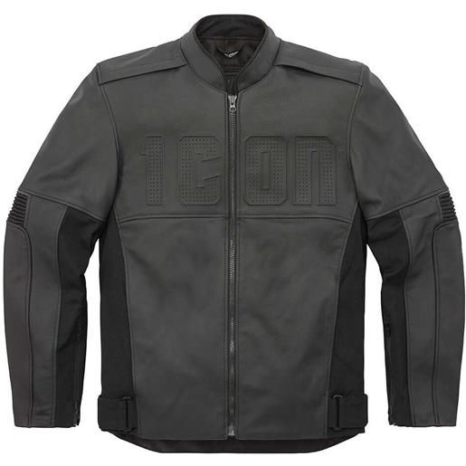Icon giubbotto moto pelle e tessuto Icon motorhead3 nero
