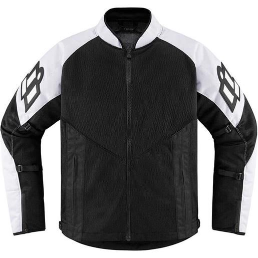 Icon giubbotto moto estivo Icon mesh af bianco
