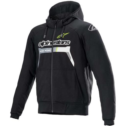 Alpinestars felpa casual Alpinestars chrome ignition hoodie fluo giallo