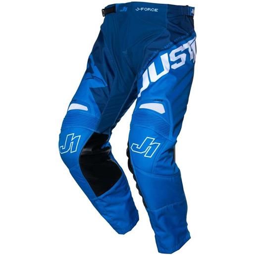 Just1 pantaloni moto cross enduro Just1 j-force hexa blu bianco