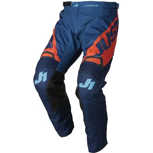 Just1 pantaloni moto cross enduro Just1 j-force vertigo blu aranci