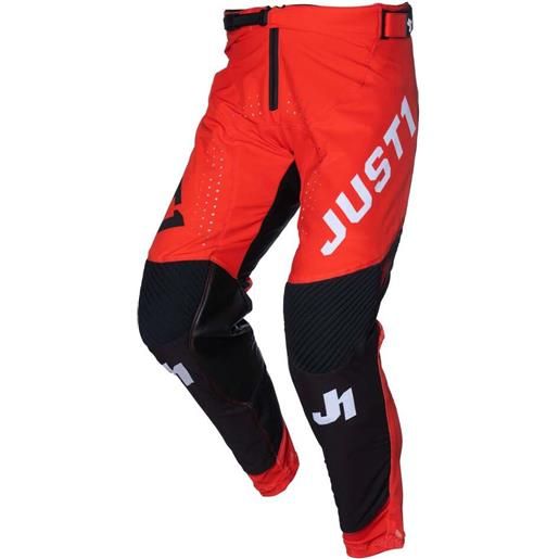 Just1 pantaloni moto cross enduro Just1 j-flex 2.0 district rosso