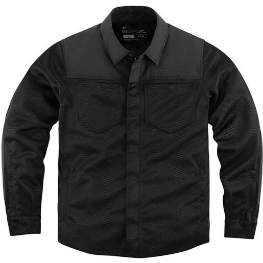 Icon giacca moto estiva casual Icon upstate mesh ce nero
