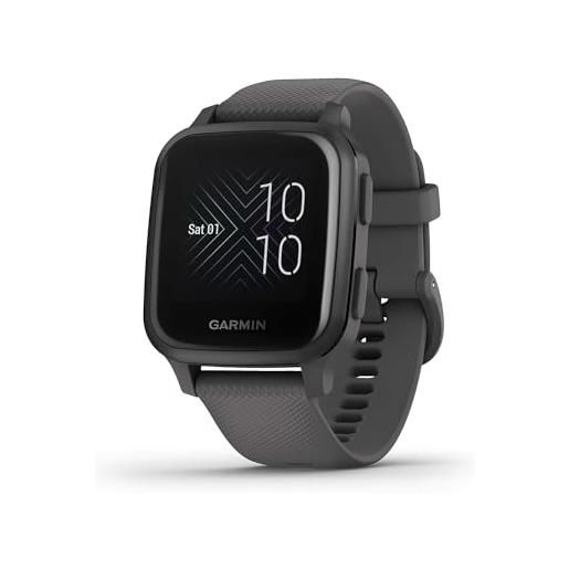 Garmin venu sq, smartwatch gps sport con monitoraggio della salute e garmin pay, grigio (ardesia/grigio)