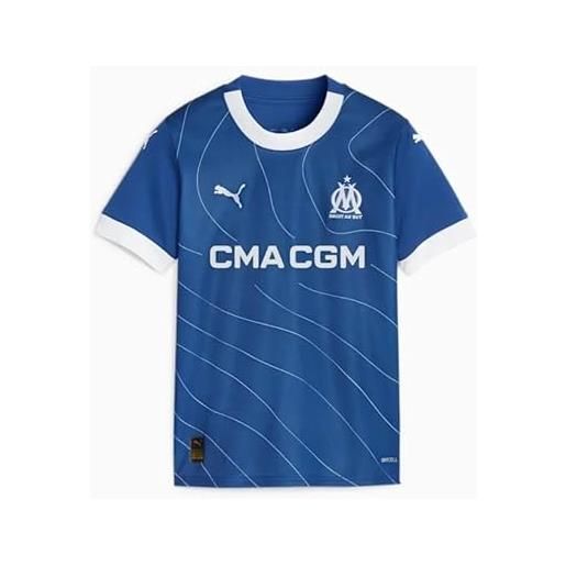 PUMA om away jersey replica jr, maglietta unisex-bimbi 0-24, blu, 7 años