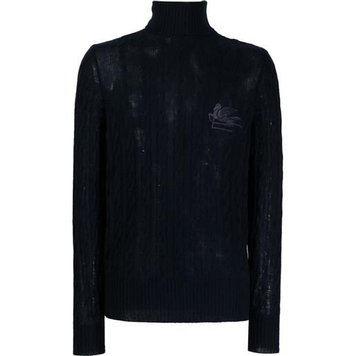 ETRO maglione a collo alto - blu