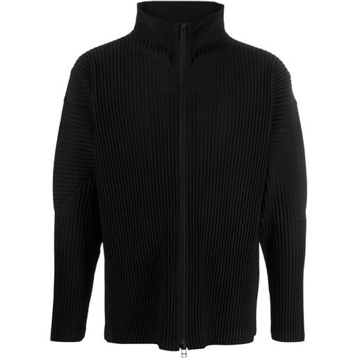 Homme Plissé Issey Miyake giacca july con zip - nero