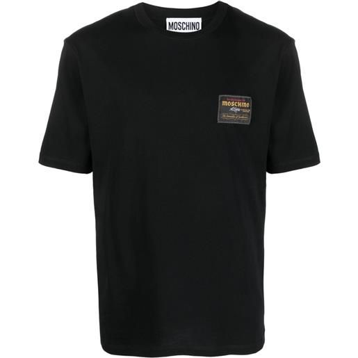 Moschino t-shirt con applicazione - nero
