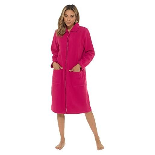 Undercover ladies zipped soft fleece dressing gown 4045 blue 10-12