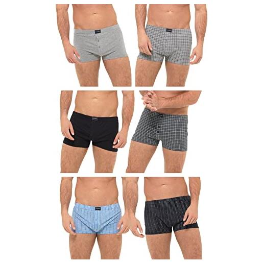 Undercover lingerie 6 pairs mens cotton rich plain boxers tf99 4xl