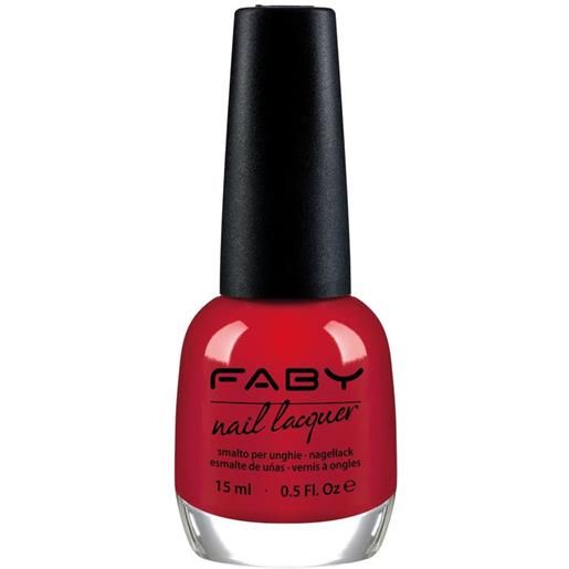 FABY nail lacquer smalto red hot!