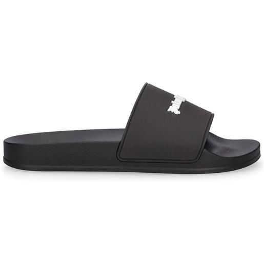 PALM ANGELS sandali in gomma con logo 20mm