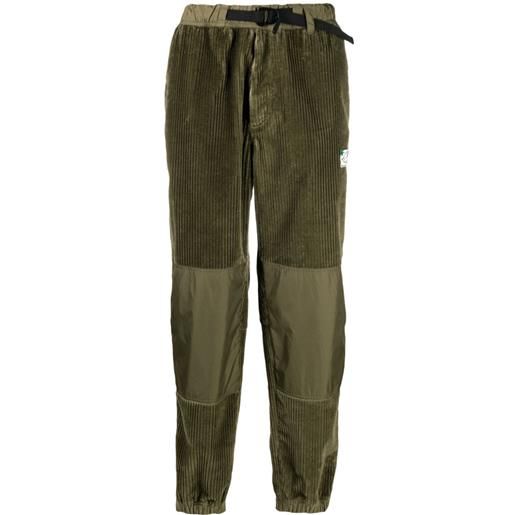 Moncler Grenoble pantaloni svasati a coste - verde