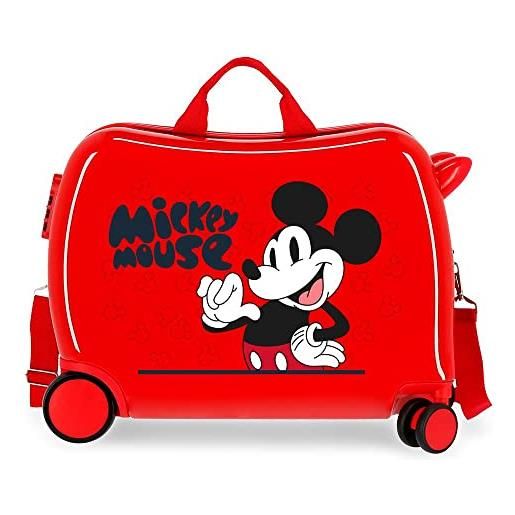 Disney, rosso, taglia unica, valigia per bambini