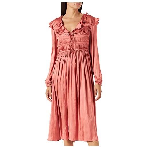 Pinko afragola abito raso ultralight, vestito donna, o43_mela selvatica, 38 tall
