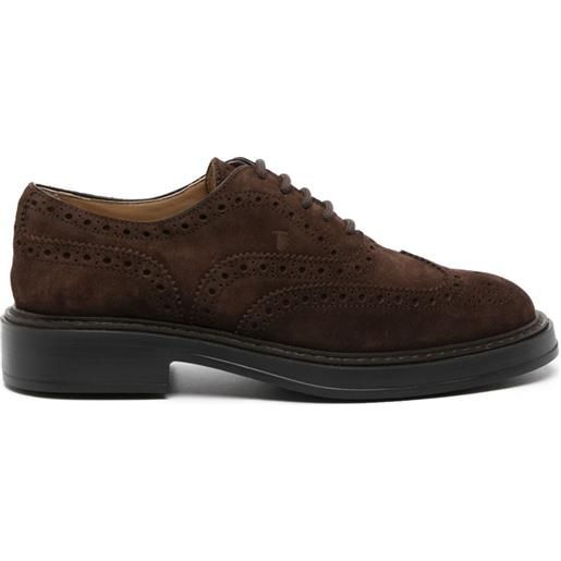 Tod's brogues stringate - marrone