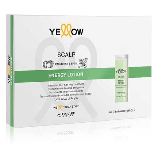 Alfaparf Yellow scalp energy lotion trattamento intesnsivo anticaduta per capelli 6 fiale da 13 ml