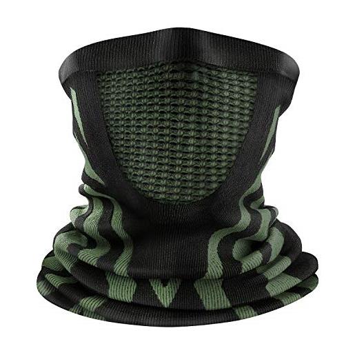 Udbrud Scaldacollo Pile Termico Invernale, Scaldacollo in Pile Donna Uomo Sciarpa tubolare invernale con coulisse regolabile Scaldacollo Sportivo Elastico per Moto Ciclismo Sci All'aperto
